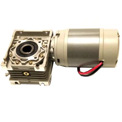 China Totally Enclosed Electric Gearbox Worm Motor DC 750W 24V Permanent Magnet Permanent Magnet for sale