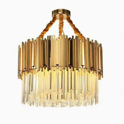 China Hotel Large Modern Decoration Factory Supply Indoor Lighting Crystal Chandelier Direct Glass Ceiling Lamp for sale