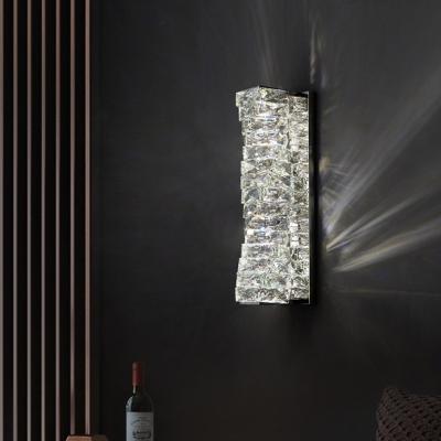 China Wholesale New 2022 Modern Luxury Design Led Wall Lamp Decor Lighting Crystal Wall Lamp For Hotel Living Room Project for sale