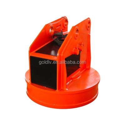 China food & Beverage Plant Scrap Recycling Electro Lifting Magnet For 20T Excavator for sale