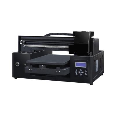 China Restaurant A3 Mini Size Multifunctional Flatbed UV LED Printing Metal PC PE Digital XP600 UV Printer for sale