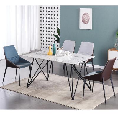 China Simple Design Adjustable Modern Glass Dining Tables Restaurant Home Furniture (Others) for sale