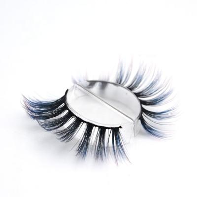 China 2022 Factory Wholesale Low Price 5D Lashes Faux Mink Eyelashes Custom Various Color Natural Silk Long Eyelashes for sale