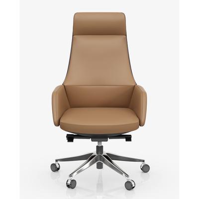 China Factory Selling Office Furniture Hot Leather Stretch Office Chair Manager Mesh Chair Luxury CEO Chair for sale