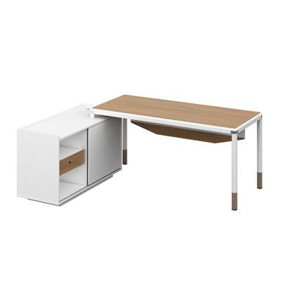 China Hot Sale Style Modern Simple Design Computer Desks PC Laptop Study Wooden Table Extendable L Shaped With Drawers for sale