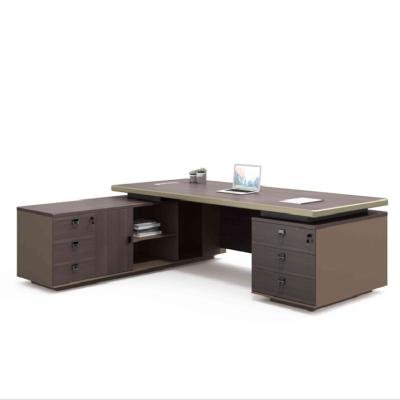 China Melamine Extendable Luxury Executive Office Furniture Desk Modern Design Aluminum Boss Table For Sale for sale