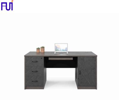 China Wholesale Design 1.6m Height Extendable Desk China Supplier MDF Wooden Staff Desk With Drawer For Office for sale