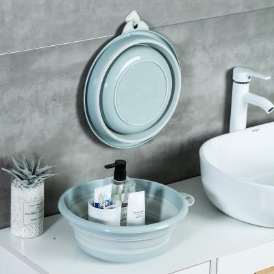 China Sustainable new design colorful and multifunctional space saving wall hanging plastic washbasin for sale