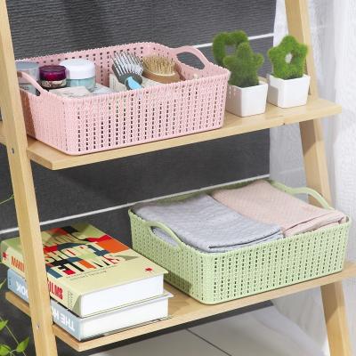 China Wholesale Viable Rectangular Plastic Storage Basket Cavity Storage Basket PP Portable Plastic Sundries Basket for sale