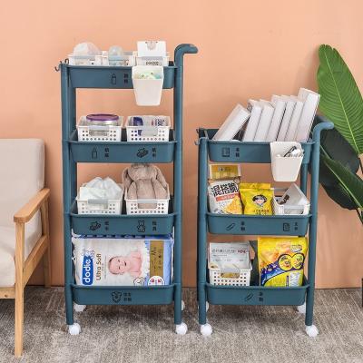 China Modern Plastic Organizer Toy Storage Rack For Children's Toy Snacks Home 1 - 3 Layer And Plastic Shelf For Kitchen for sale