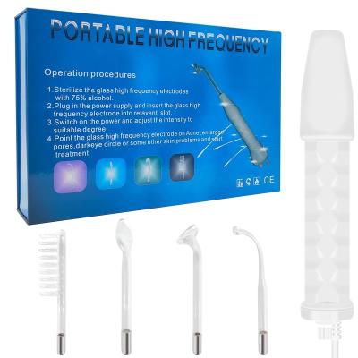 China Hot Selling Portable Handheld High Frequency Face Wand Pore Shrinking for sale