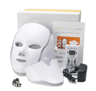 China Dye Removal Skin Rejuvenation 7 Colors Beauty Therapy LED Face Masks Programmable Led Light Face Mask for sale