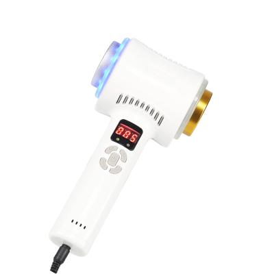 China Newest Corful LED Light Therapy Pore Light Hot And Cold Anti Aging Massager Face Shrinking Red Blue Face Lifting Hammer Peel Tighten Beauty Device for sale