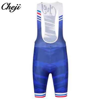 China CHEJI Breathable Factory Custom Mens Cycling Bib Shorts Womens Italy Pad Pro Summer Bicycle Top Quality Clothes Lycra for sale