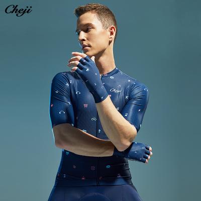 China Professional OEM Factory Men's Breathable Short Sleeve Shirt Team Customized Cycling Recycling Design for sale