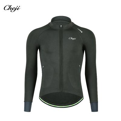 China CHEJIDesign Men's Winter Plus Size Long Sleeves Tank Top Black Blue Cycling Wear Thermal Road Cycling Tops Fullsuit Men for sale