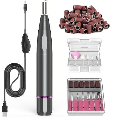 China manicure & Pedicure Factory Rechargeable 25000Rpm Cordless Professional Use Acrylic Portable Nail Drill Machine for sale