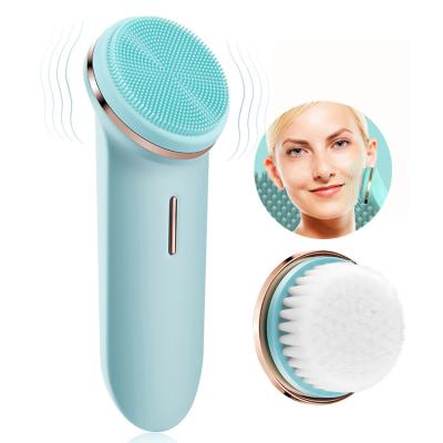 China Best Selling Sonic Silicone Trending Mini Electric Face Deep Cleansing Facial Cleansing Brush for sale