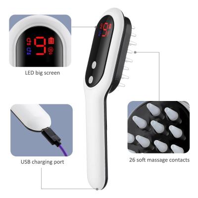 China For Home Use Soft Silicone Hair Brush Scalp Massager Head Growth Plant Head Massager for sale