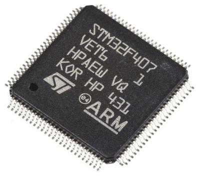 China STM32F407VET6 MCU ARM Cortex M4 RISC 512KB 2.5V/3.3V 100-Pin LQFP 32-Bit Instantaneous Partial Halt Detect/Reset for sale