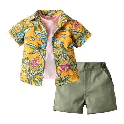 China Japan Korean style baby boy korean birthday clothes wholesale summer kid boys cotton clothing sets for sale