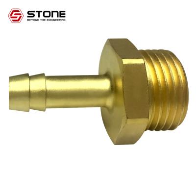 China Water Stone DN8mm-DN50mm Coupling Hot Brass Forging Male Threaded Coupling for sale