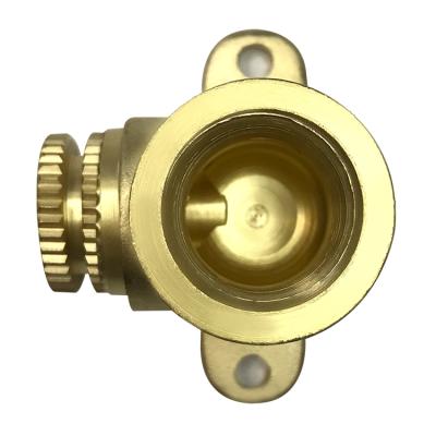 China Brass Water Stone Parts Turning Elbow With Wall Plate Forging Mold for sale