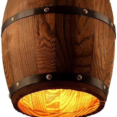 China 100% Newrays Handmade Antique Wood Wine Barrel Pendant Lamp and Wall Sconce Lightings for sale