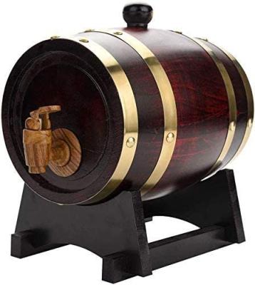 China 100% Handmade Hot Selling Red Wooden Oak Barrel 1.5L Wine Barrel Furniture Wine Barrel Furniture for sale