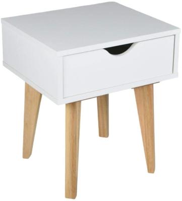 China Nightstand modern medieval minimalist Nightstand - high quality wood - available in black and white natural wood for sale