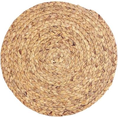 China Sustainable Rattan Place Mats - Natural Water Hyacinth Weave Tablemats for Dining Table, Large Braided Handmade Woven Place Mats for Table, C for sale