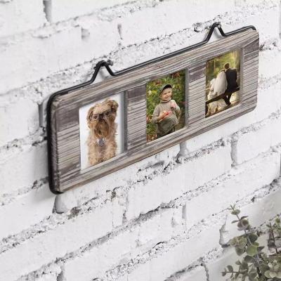 China Living Room Wall Mounted Wooden Black Metal Picture Frame Small for sale