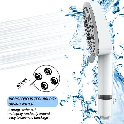 China Without Switch 9 Function Bathroom Shower Filter Negative Ion Handheld Shower Head for sale