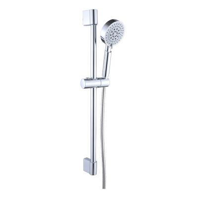 China Without Switch Stainless Steel Bathroom Wall Mounted Shower Sliding Bar Set With Shower Hose And Sliding Bar for sale