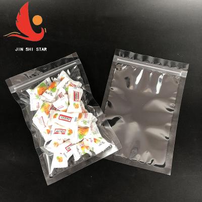 China Recyclable CUSTOM Transparent Plastic Bags Zipper Bag Available In Stock Food Grade Packaging Bags for sale