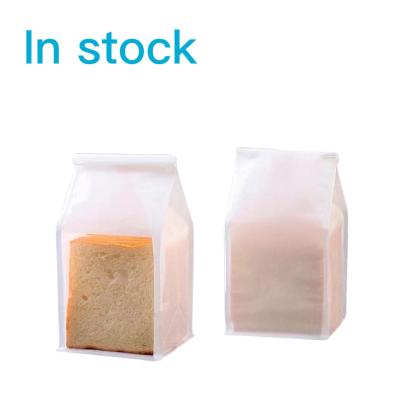 China Wholesale Greaseproof Stain Food Grade Bottom Kraft Paper Bread Square Bag Moisture Proof for sale