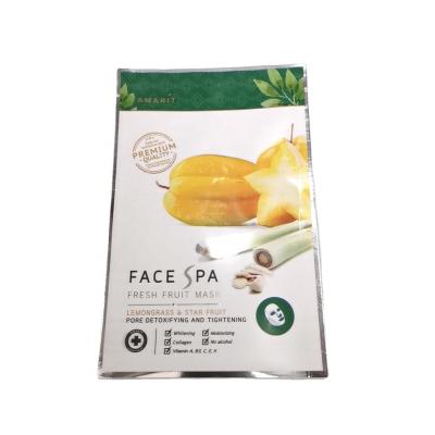 China Custom Printed Face Mask Packaging Aluminum Foil Bag For Face Mask Packaging Foil Facial Mask Plastic Packaging Bags for sale