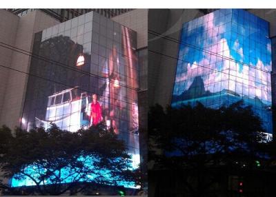 China Radiant Outdoor LED Mesh Display P10 High Transparent Brightness for sale