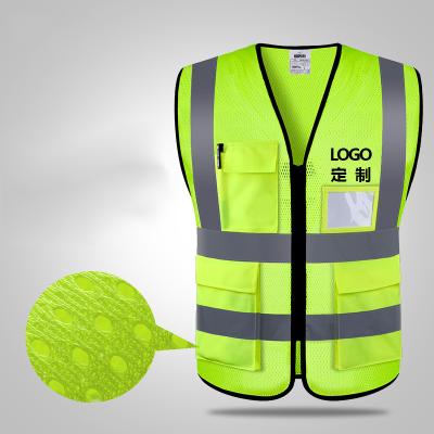 China Company Lightweight High Waterproof Light Silver Logo Stock Safety Reflective Workers Best Building Reflective Vests for sale