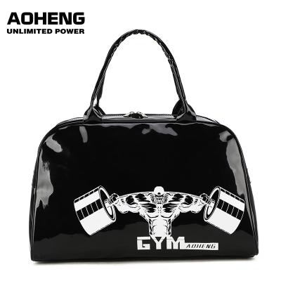 China Motorcycle & Custom LOGO Biker Waterproof Fitness Bag With Shoe Sports Travel Outdoor Duffle Leather Fitness Travel Bag for sale