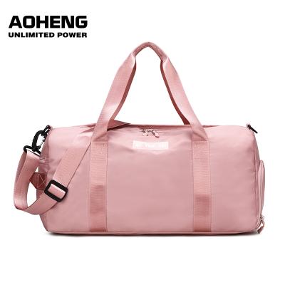 China Hot Selling Sport and Fashion Large Waterproof Nylon Duffel Bag Travel Outdoor Overnight Gym Sports Bag with Separate Shoe Compartment for sale