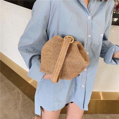 China Handmade Ethnic Beach Tote Purse Summer Straw Shoulder Bag Crossbody Bag Women Weave Style Fashion Ladies Leisure Beach Bag and Handbags for sale