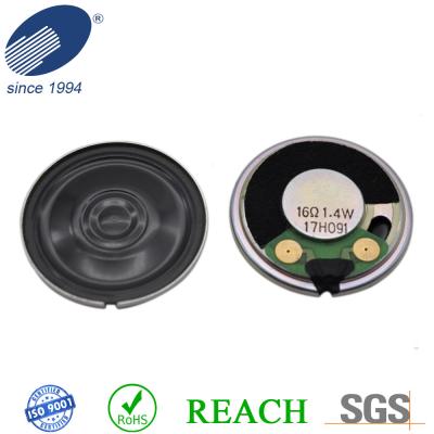 China Algemeen Gebruikte Mylar-Tweetertoebehoren 1.4W 16 Ohm Micro- Precisiespreker Te koop