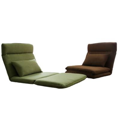 China Floor Single Seat Tatami Style Floor Sofa Chair Fabric Modern Foldable Sofa Bed for sale