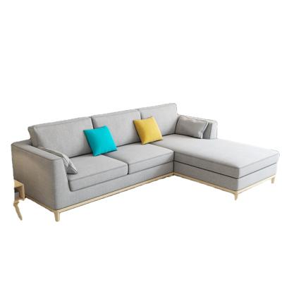 China Adjustable Nordic Modern Simple Living Room Fabric Sofa 1+2+3 Living Room Sectional Sofa Furniture (Size) for sale