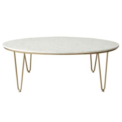 China Nordic simple iron adjustable marble modern art gold living room reception table (the other) for sale