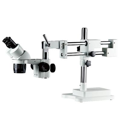 China Stereo microscope Ball Bearing dual arm boom stand binocular eyepiece for sale