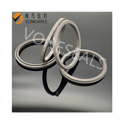 China Hydraulic Cylinder Stable Quality 54Mm OD Double Double Oil Piston Acting Seal for sale