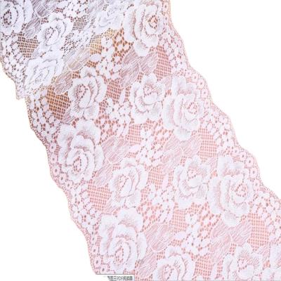 China 2021 Autumn magenta lace cotton elastic french embroidery for lovely girl for sale