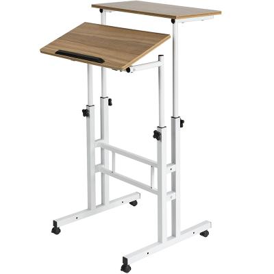 China New Arrival Adjustable (Height) Modern Wooden Table Desk Computer Stand Home Study Foldable Desks For Home for sale